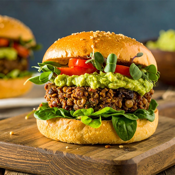 Lentil Mushroom Burgers